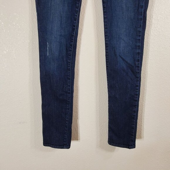 Peoples Liberation Womens Size 26 Distressed Skinny Blue Jeans Star Pocket - Picture 10 of 11